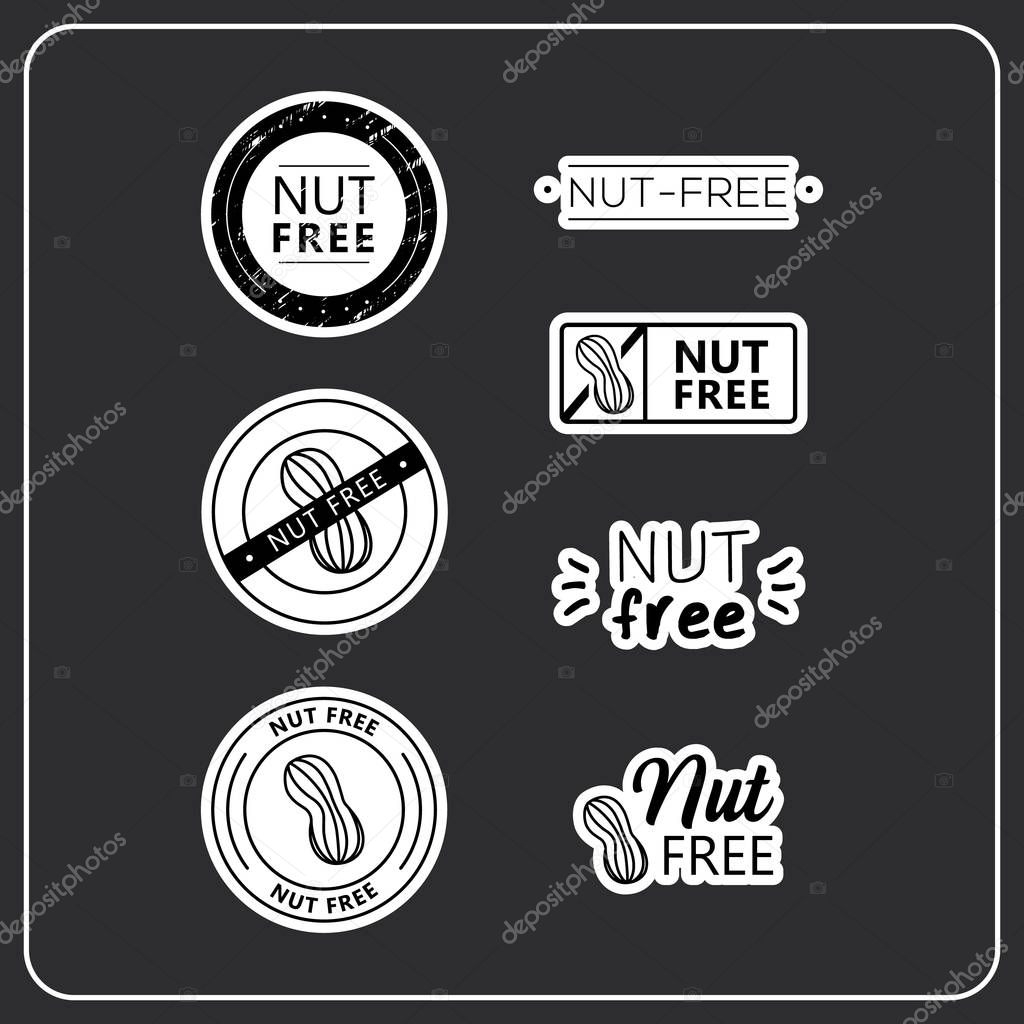 Nut free stickers