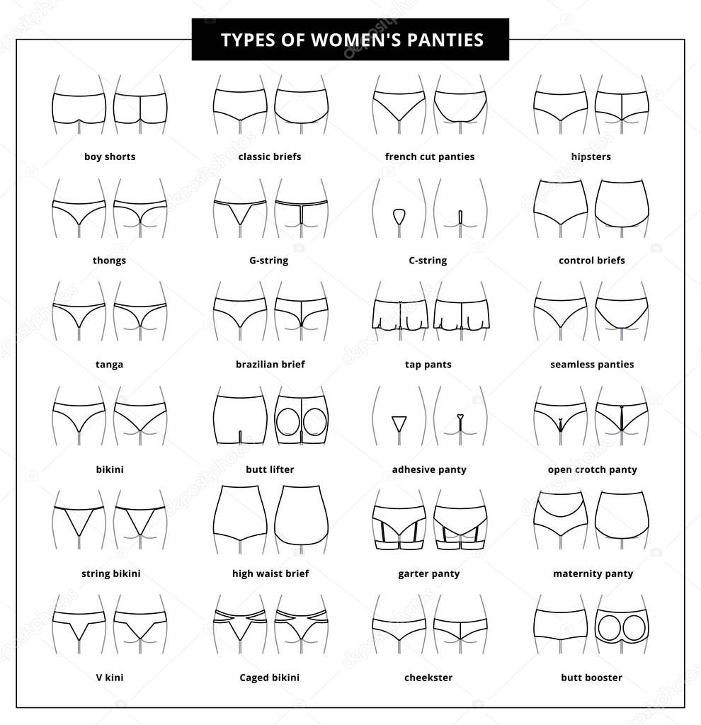 types of female panties