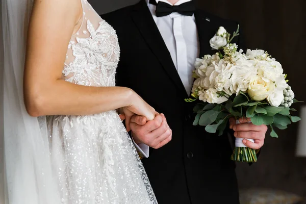 Couple You Can See Hands Touching Each Other Sensually — Stock Photo, Image