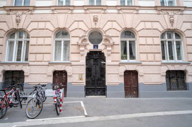 Vienna, Avusturya - 15 Nisan 2017: Eski Viyana şehir bina