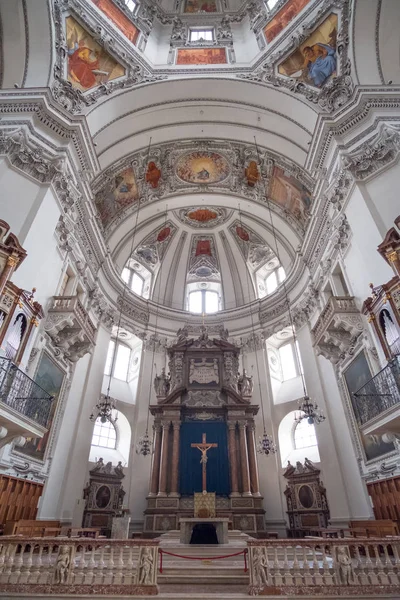 Salzburg Austria Kwietnia 2017 Dome Salzburger Dom Lub Salzburską Katedrę — Zdjęcie stockowe