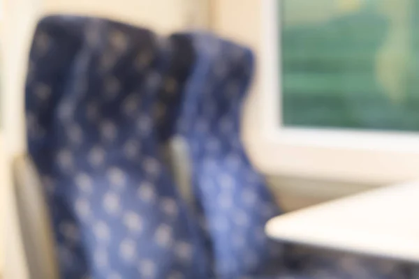 Blurred Image Bokeh Seating Train United Kingdom — Stock Photo, Image