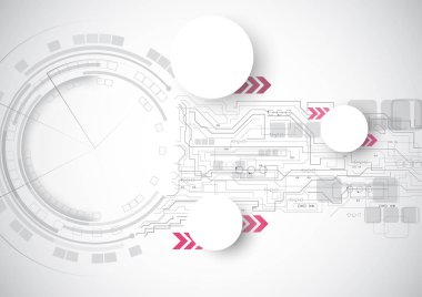 Teknoloji devresi pembe hız arka plan
