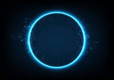 Işık çemberi teknolojisi soyut arka plan
