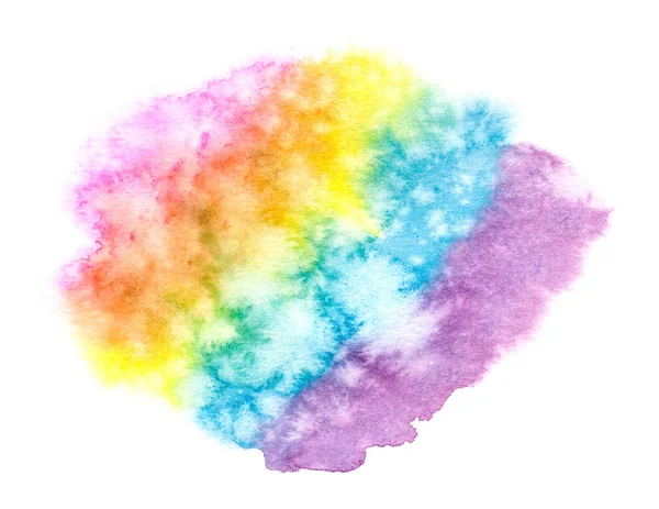 Aquarela pintados à mão arco-íris fundo abstrato . — Fotografia de Stock