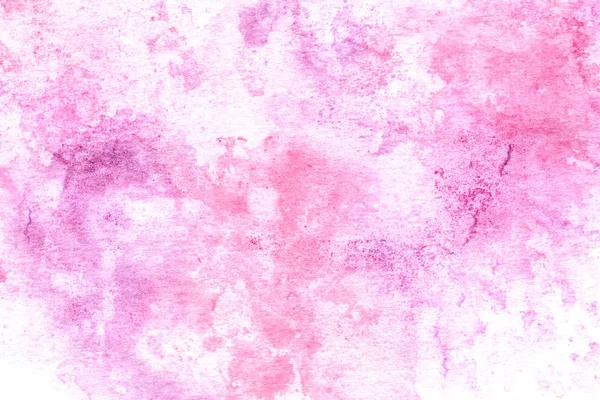 Różowy akwarela ręcznie malowane streszczenie tło. — Zdjęcie stockowe