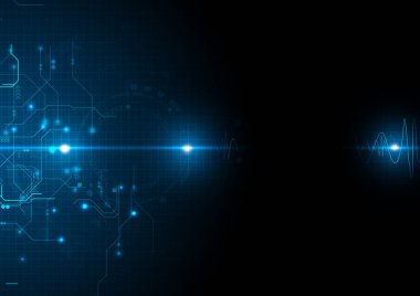 Hafif Fütüristik Dijital Devre Veri Arka Planı