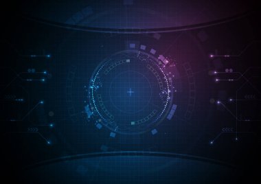 Mavi Pembe Fütüristik Oyun Veri Teknolojisi Arka Plan