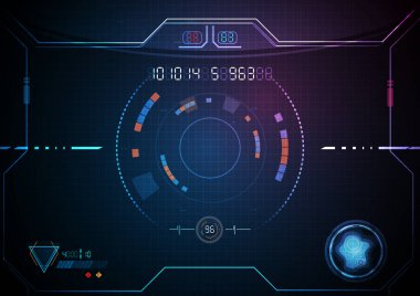 Mavi Pembe Dijital Veri Oyunu Teknoloji Arka Plan