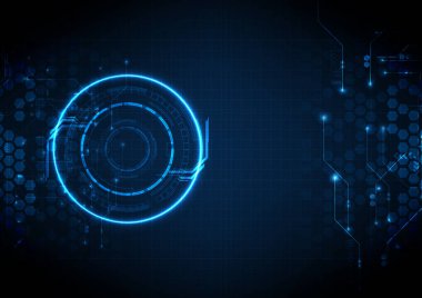 Lacivert Devre Fütüristik Dijital Teknoloji Arka Plan