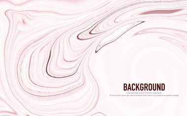 Soyut pastel pembe mermer yüzey, akrilik boyalar dalgalar ve girdaplar doku. Tasarım kapağı, el ilanı, pankart, posterler, kartlar, davetiyeler, web siteleri, duvar kağıtları için trendy arka plan. - vektör