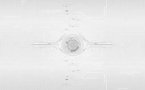Серо-белая технология цифровая система связи d — стоковый вектор