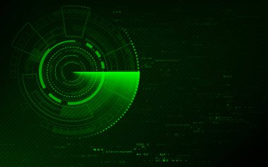 Radar taraması soyut teknoloji arkaplanı