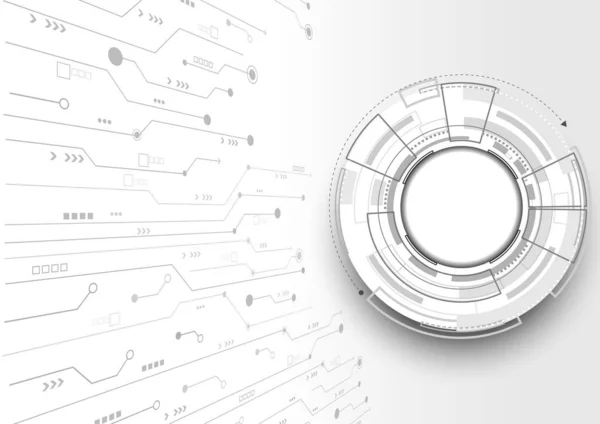 하이테크 디지털 성공적 기술에 추상적 — 스톡 벡터