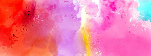 Surface Abstraite Lumineuse Colorée Aquarelle Éclaboussure Tache Artistique Vecteur Peint — Image vectorielle