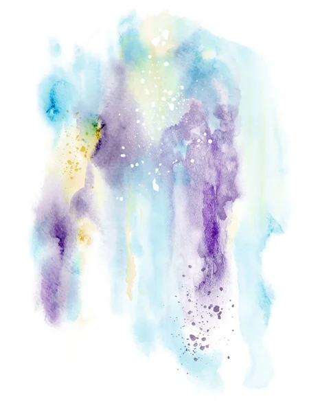 Design Moderne Abstrait Avec Tache Éclaboussure Aquarelle Peinte Main Sur — Image vectorielle