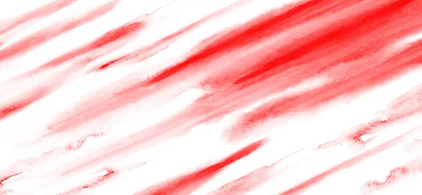 Pennello Acquerello Rosso Astratto Texture Sfondo Colorazione Vettore Artistico Utilizzato — Vettoriale Stock