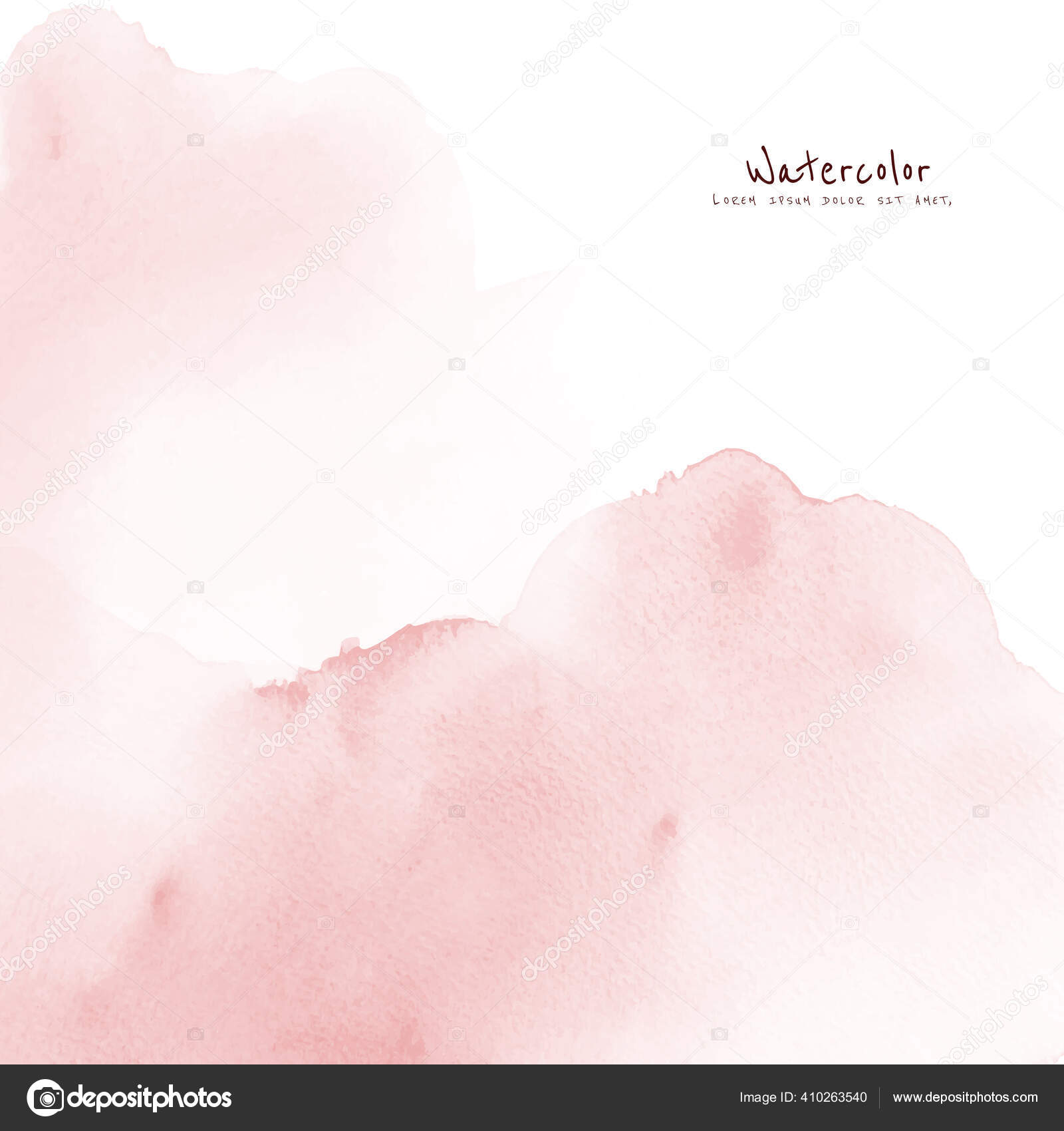 Abstract Light Pink Watercolor Background Stain Artistic Vector Used