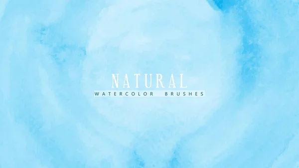 Abstract Natural Background Designed Blue Watercolor Stains — Stock Vector