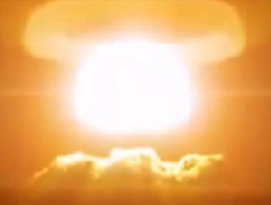 Büyük nükleer patlama.