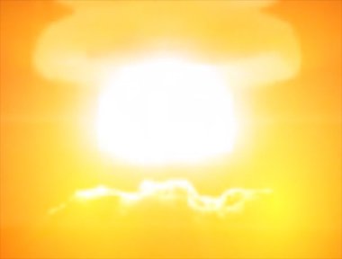 Büyük nükleer patlama.