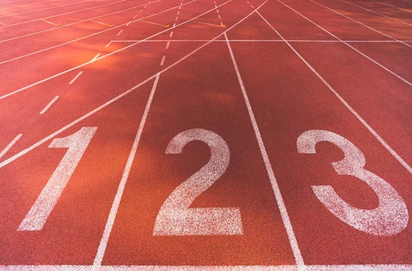 Starting Line Position Running Track Background Texture Lane Number Business — Stock Photo, Image