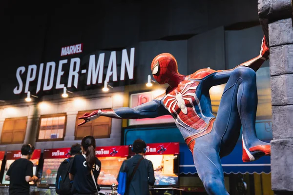 Bangkok Tajlandia Sierpień 2018 Nowy Spider Man Ps4 Wydarzenie Grze — Zdjęcie stockowe