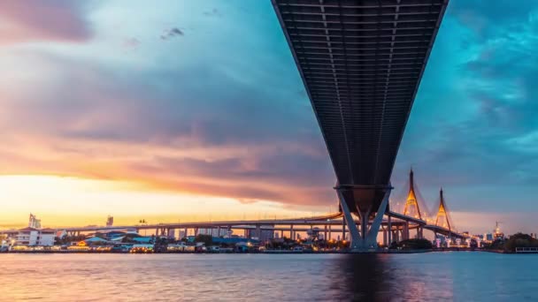 Uhd Giorno Notte Santo Graal Time Lapse Trasporto Nube Autostrada — Video Stock