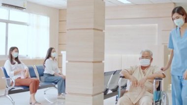 Çok nesildir Asyalıların hastanede yaptıkları şeyler. Müşteriler yüz maskesi takıyor lobide bekliyor, hemşire tekerlekli sandalyedeki yaşlı hastayla ilgileniyor, genç erkek doktorlar yürüyor ve tartışıyorlar. Sağlık hizmetleri kavramı