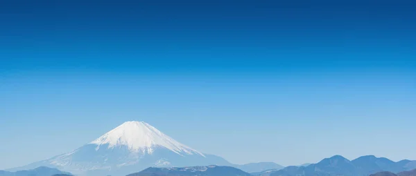 澄んだ空 日本の山富士 — ストック写真