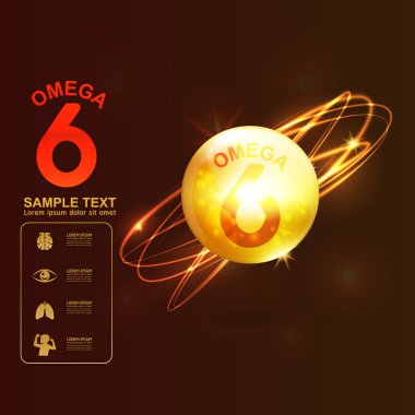 Beslenme Omega 3 ve vitamin veya kalsiyum Logo simge için ürünler çocuklar vektör için