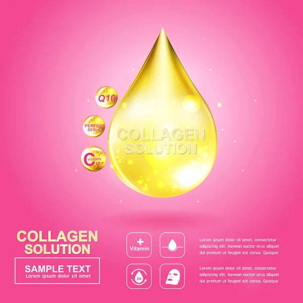 콜라겐과 비타민 아름다움 화장품 — 스톡 사진