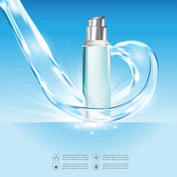 Collagen Serum Vitamin Background Concept Skin Care Cosmetic — Stock Photo, Image