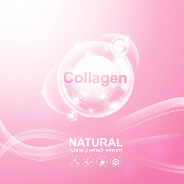 Colágeno Soro Vitamina Concept Skin Care Cosmetic — Fotografia de Stock