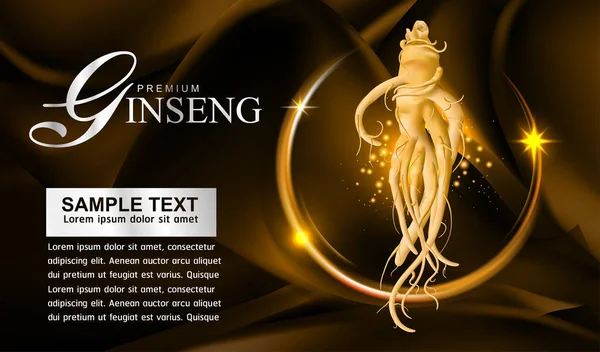 Ginseng Premium Background Vector — 스톡 사진