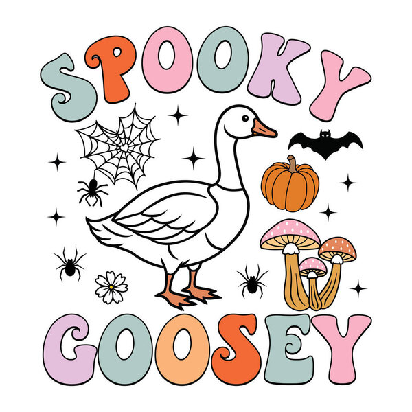 Spooky Goosey Funny Halloween Quote for Kids