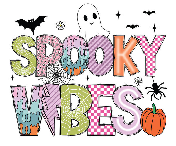 Spooky Vibes Halloween Quote for Fun