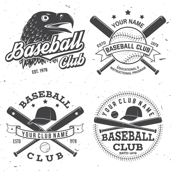 Baseball-Vereinsabzeichen. Vektorillustration. Konzept für Hemd oder Logo, Druck, Stempel oder Tee. — Stockvektor