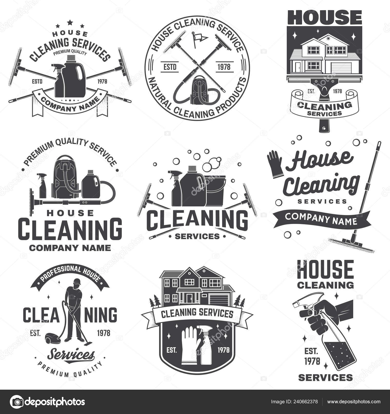 Cleaning company badge, emblem. Vector illustration. Concept for shirt ...