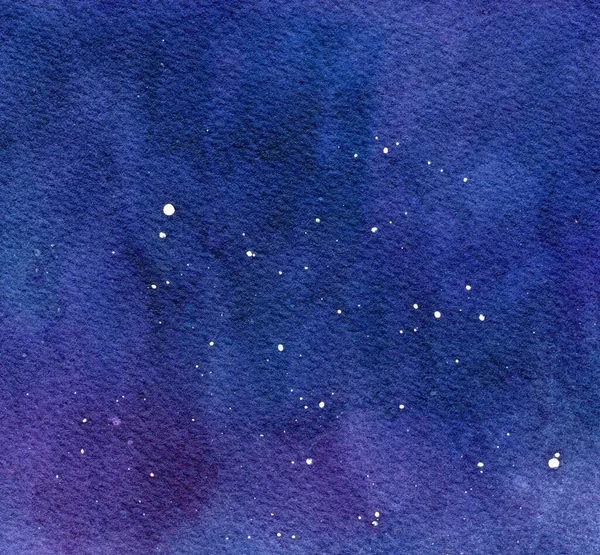 Koyu arkaplanda suluboya desenler. Renkli evren. Soyut bilim. Renkli soyut yıldız gecesi. Geçmişe dönüş. Uzay arkaplanı. Suluboya soyut doku. Mavi arkaplan.