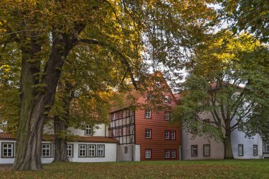 Tarihi şehir Muehlhausen bir parçası görünüm