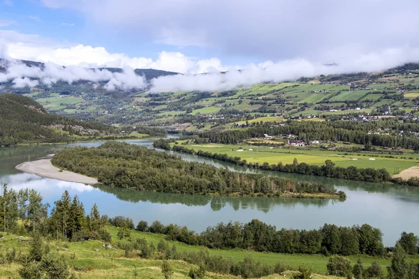 Gudbrandsdalslagen Nehri manzaralı, Norveç