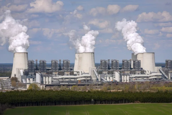 석탄화력발전소, 잔슈발데, 브란덴부르크 — 스톡 사진