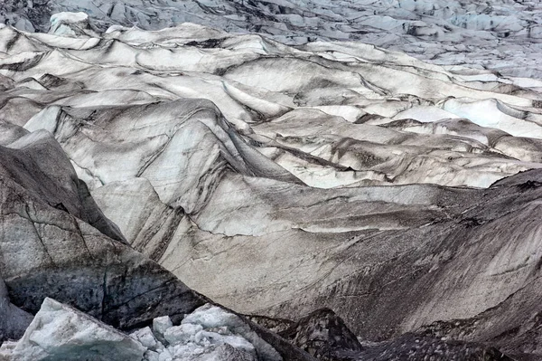 Zlanda Nın Doğusundaki Flaajokull Buzulunun Buz Tabakasına Bakın Flaajokull Vatnajokull — Stok fotoğraf