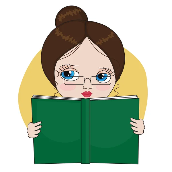 Ragazza Che Legge Libro — Foto Stock