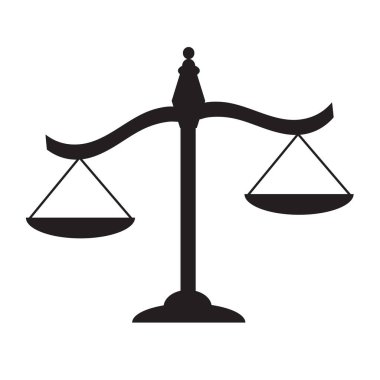 Beyaz bir arka plan üzerinde ölçekler. Vektör çizim.