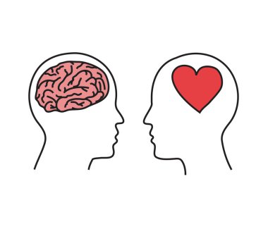 Bir erkek ve bir kadın başkanı. Vektör çizim.