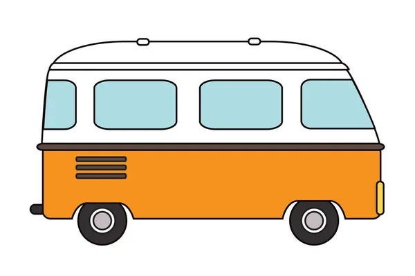 Bus Een Witte Achtergrond Vectorillustratie — Stockvector