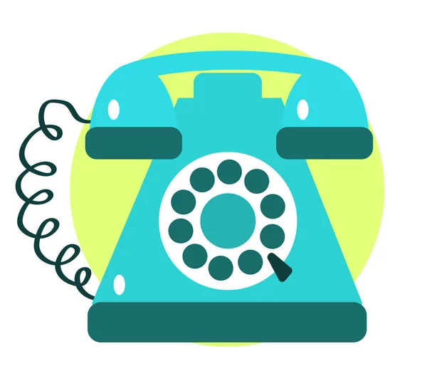 Retro Telephone Beige Background Vector Illustration — Stock Vector