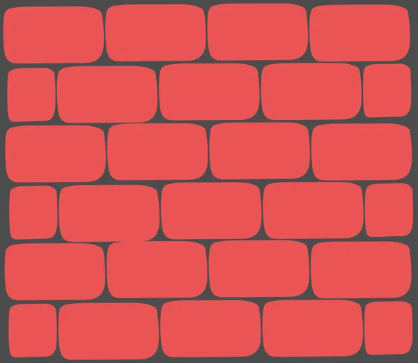 Pared Ladrillo Ladrillo Ladrillos Rojos Textura Ilustración Vectorial — Vector de stock